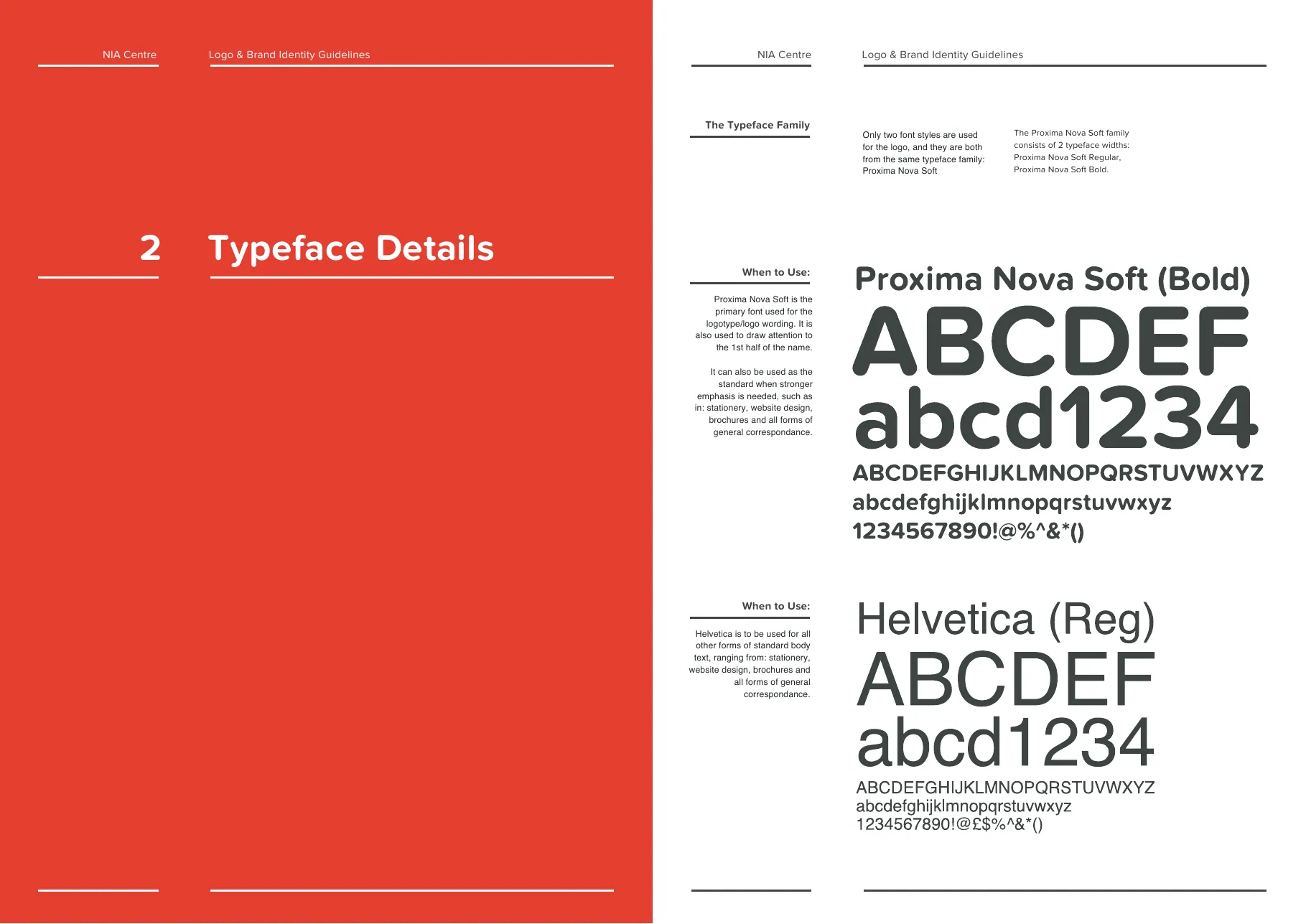 Pantone specifications and approved color pairings across the identity.