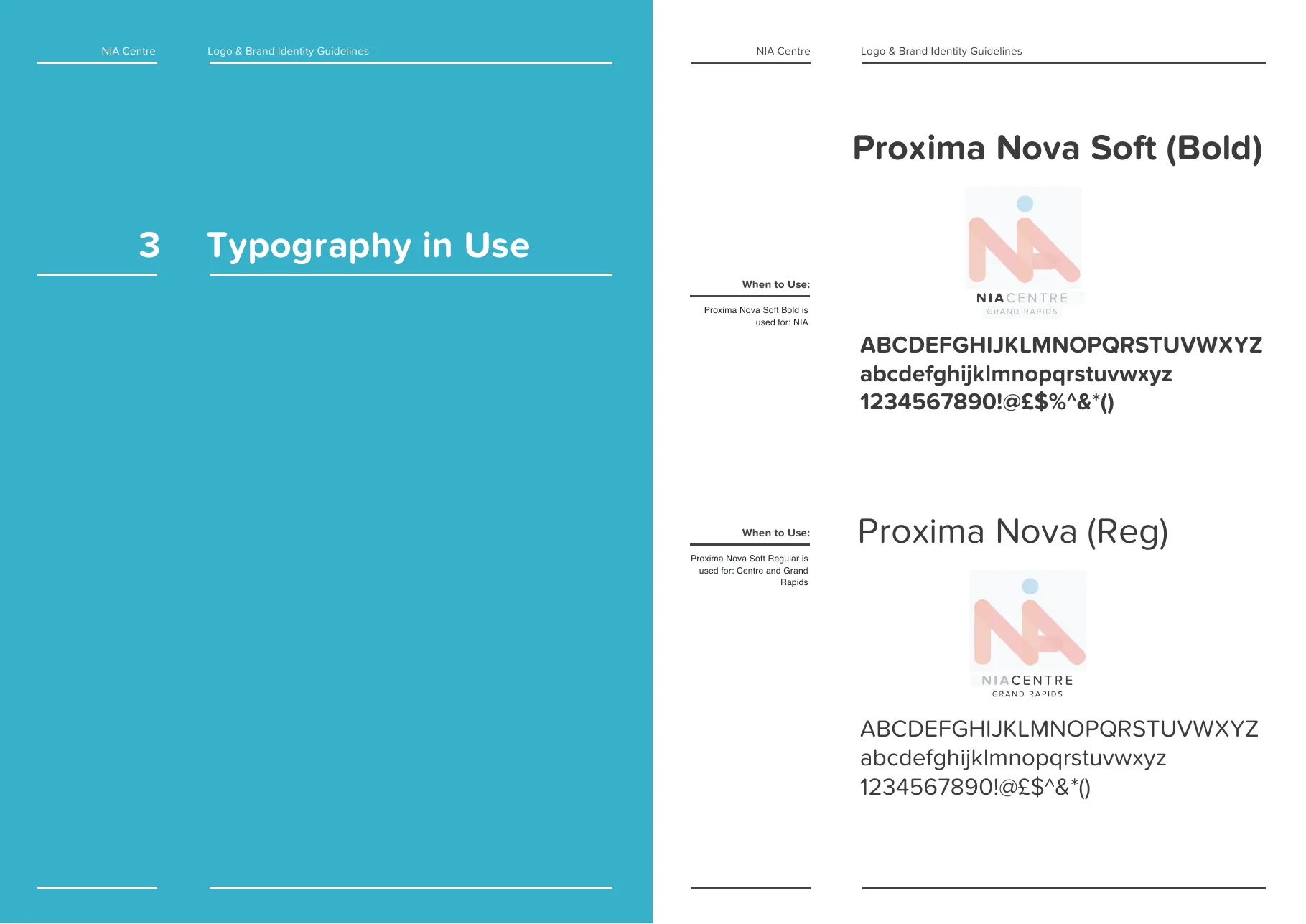 Approved logo styles page, covering every application the mark lands in.